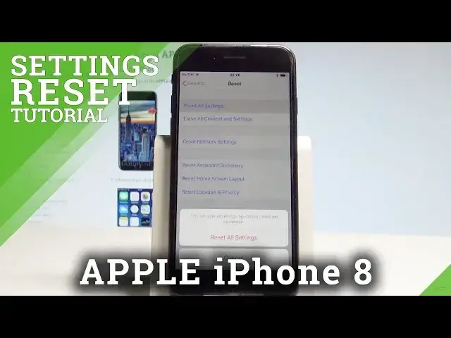 'Video thumbnail for How to Reset Settings on APPLE iPhone 8 - Default iOS Settings |HardReset.Info'