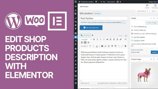 'Video thumbnail for How To Edit or Change WooCommerce Products Description Using Elementor WordPress Plugin_ Tutorial 🛒'