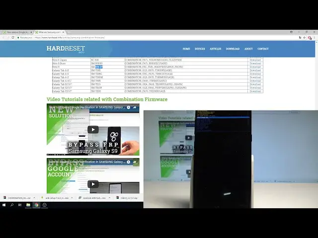 'Video thumbnail for How to Download Combination Firmware in SAMSUNG Galaxy Note 9 - Combination Files'