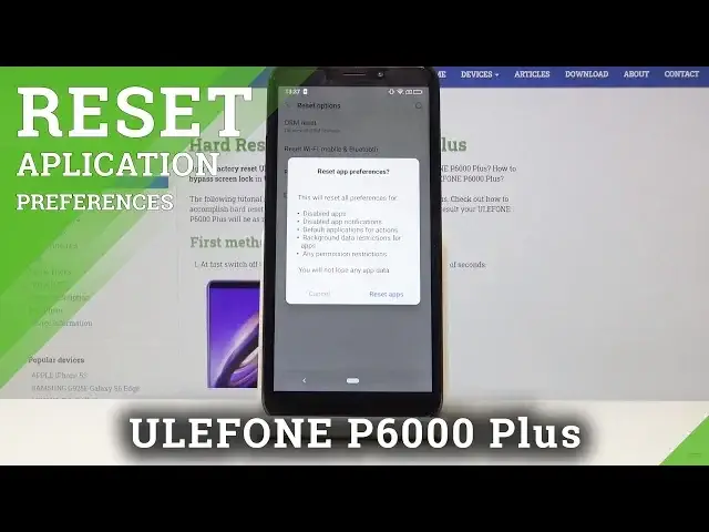 'Video thumbnail for How to Reset App Preferences in ULEFONE P6000 Plus - Restore Apps'