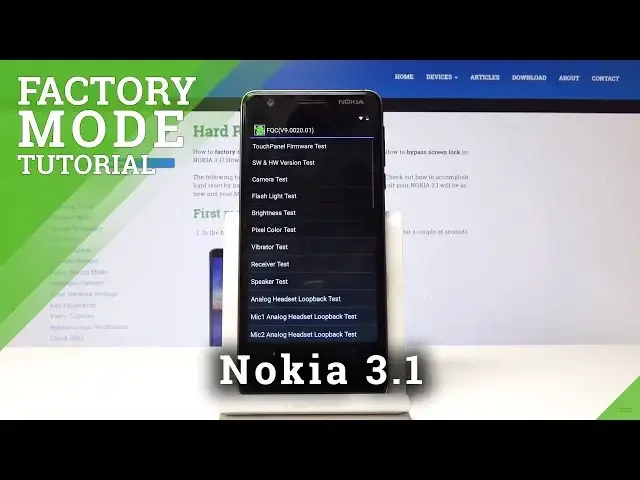 'Video thumbnail for How to Open Test Mode on Nokia 3.1 - Enter / Exit Factory Mode'