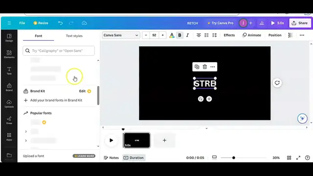 'Video thumbnail for How to create stretch text effect in canva l Canva tutorial'