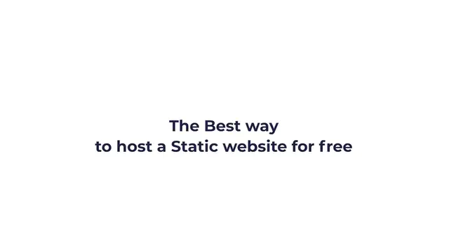 'Video thumbnail for How to Host a Website for Free What are the best Free Web Hosting options'
