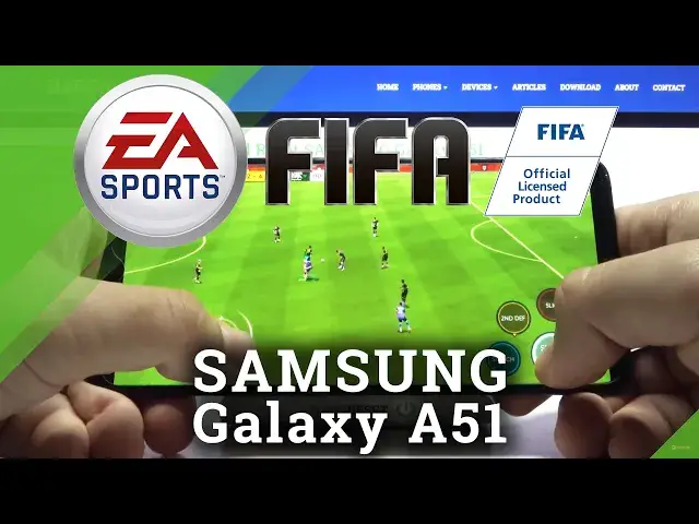 'Video thumbnail for FIFA Mobile gameplay on SAMSUNG Galaxy A51 - Device Test'
