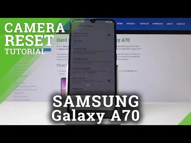 'Video thumbnail for How to Fix Camera in SAMSUNG Galaxy A70 - Restore Camera Settings to Default'