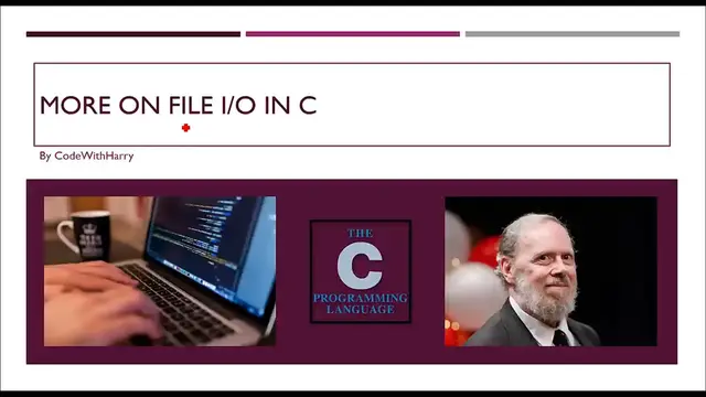 'Video thumbnail for File modes, fgets, fputs, fgetc, fputc & more on C file handling_ C Tutorial In Hindi #67'