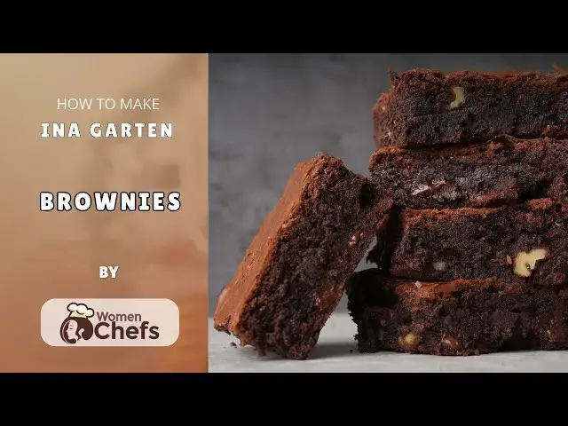 'Video thumbnail for The Best Homemade Gooey and Fudgy Chocolate Brownies With This Ina Garten Brownies recipe by WomenChefs'