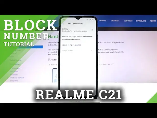 'Video thumbnail for How to Block Number in Realme C21 – Create Blacklist'