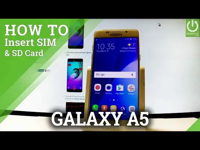 'Video thumbnail for Insert SIM & SD in SAMSUNG Galaxy A5 (2016) - SIM and  SD Card Installation'