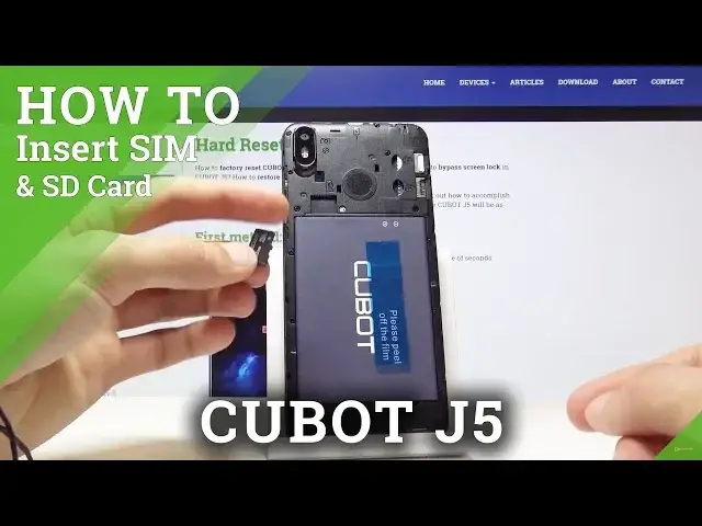 'Video thumbnail for How to Insert SIM Card in CUBOT J5 - SIM Card Installation'