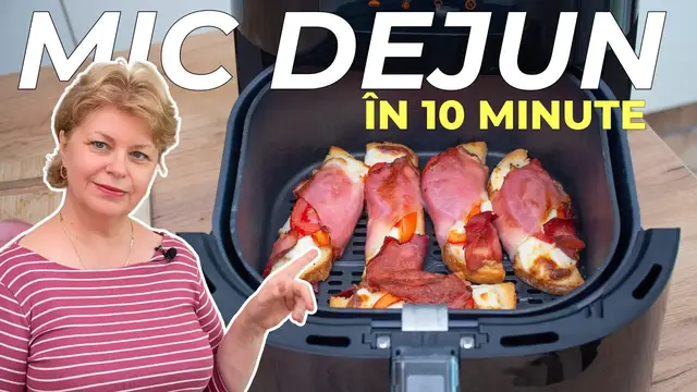 'Video thumbnail for 🌞 Rețeta Minune pentru Dimineți Grăbite: Sandvișuri Crocante cu Bacon 🥓 la Air Fryer 🍞'