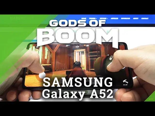 'Video thumbnail for Test Game Gods of Boom on SAMSUNG GALAXY A52 | Snapdragon 720G | 4 GB RAM | Gameplay - FPS Check'