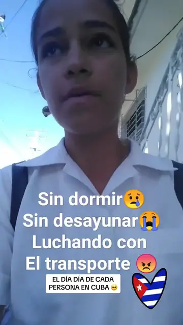 'Video thumbnail for Adolescente cubana cuenta cómo se va a la escuela en la isla: Sin dormir y sin desayunar'