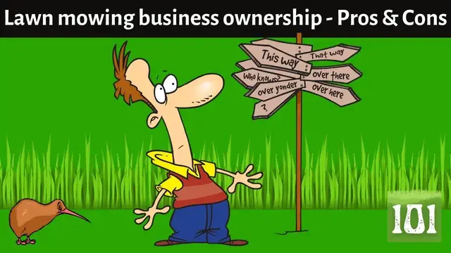 'Video thumbnail for The pros & Cons of owning a lawn mowing business'