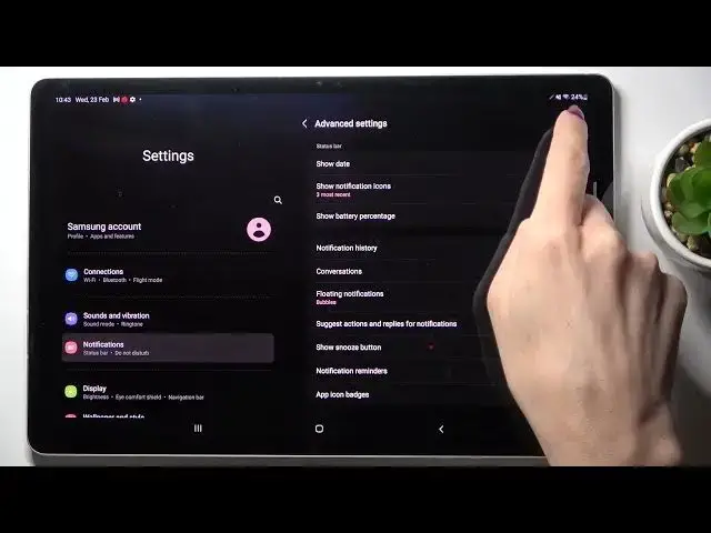 'Video thumbnail for How to Show Pecentage on SAMSUNG Galaxy Tab S8+ - Enable Battery Settings'