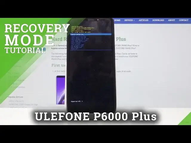 'Video thumbnail for How to Enter Recovery Mode in ULEFONE P6000 Plus - Recovery Features'