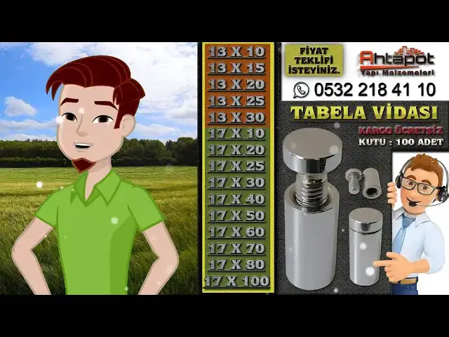 'Video thumbnail for Tabela Vidası Çeşitleri #Reklam #Tabela #TabelaVidası #Pleksi'