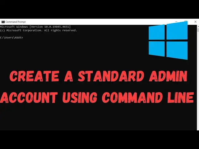 'Video thumbnail for How to Create a Standard Admin Account Using Command Line in Windows'