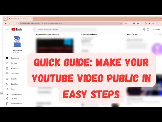 'Video thumbnail for Quick Guide: Make Your YouTube Video Public'