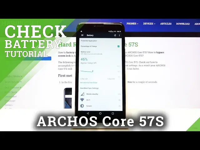 'Video thumbnail for How to Enable Battery Percentage on ARCHOS Core 57S –Battery Settings'