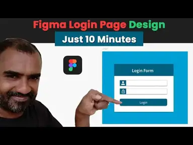 'Video thumbnail for Figma Login Page Design in Just 10 Minutes'
