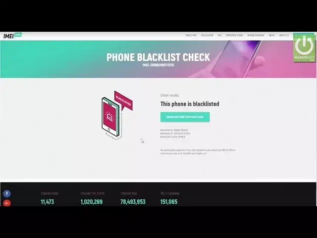 'Video thumbnail for How to Check Blacklist Status - IMEI Blacklist Checker'