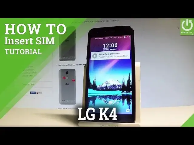 'Video thumbnail for LG K4 (2017) INSERT NANO SIM / Install Micro SD Card'