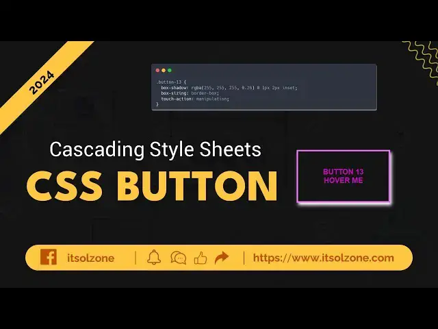 'Video thumbnail for Master CSS Buttons | Button 13 | Web Development | UI Design | Responsive Button | ITSolZone'
