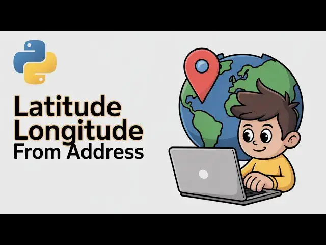 'Video thumbnail for Python 3 Geocoding Script to Convert Location to Latitude & Longitude Using geopy Library'