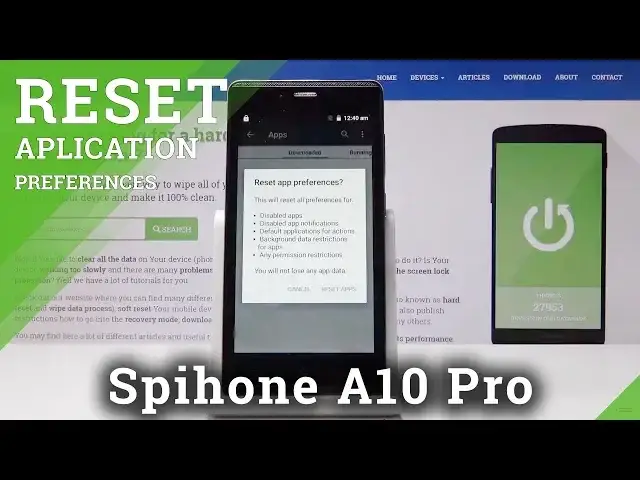 'Video thumbnail for How to Reset App Preferences in Spiphone A10 Pro - Default App Settings'
