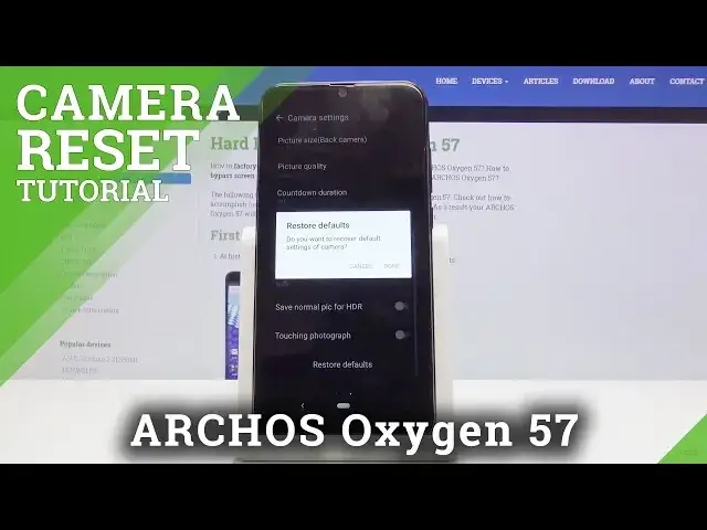 'Video thumbnail for How to Restore Camera Defaults in ARCHOS Oxygen 57 - Reset Camera'