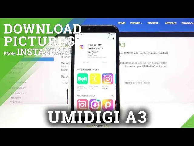 'Video thumbnail for How to Download Picture from Instagram – UMIDIGI A3'