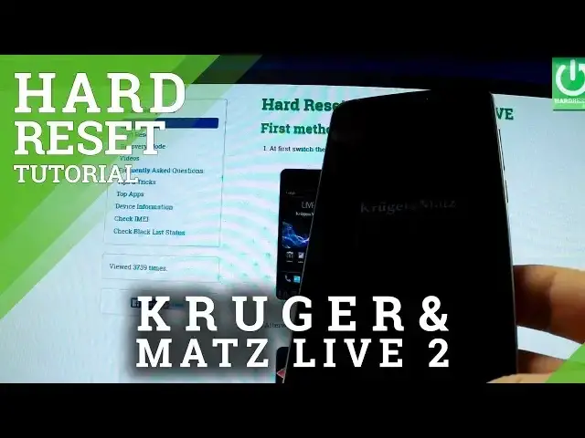 'Video thumbnail for Hard Reset KRUGER & MATZ LIVE 3 - wipe your Android device'