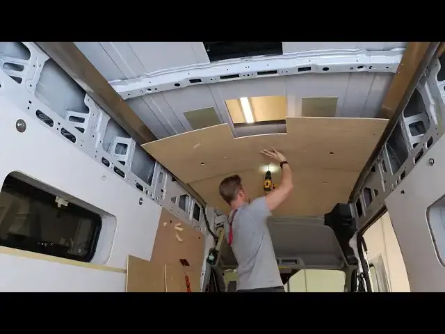 'Video thumbnail for Mounting Ceiling Panels & Cutting Maxx Fan Opening'