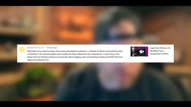 'Video thumbnail for Windows vs M1 Macbook Pro for Matlab, R, Python'