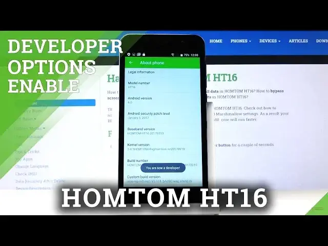 'Video thumbnail for How to Enable Developer Options in HOMTOM HT16 – Activate Developer Mode'