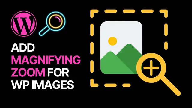 'Video thumbnail for How to Add Interactive Magnifying Zoom for Images in WordPress Websites For Free_ 🖼🔍'