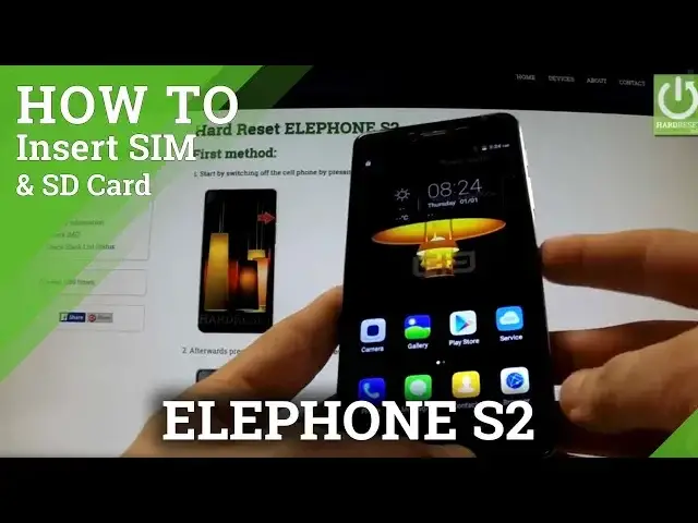'Video thumbnail for ELEPHONE S2 - How to Insert SIM card and micro SD card in ELEPHONE'