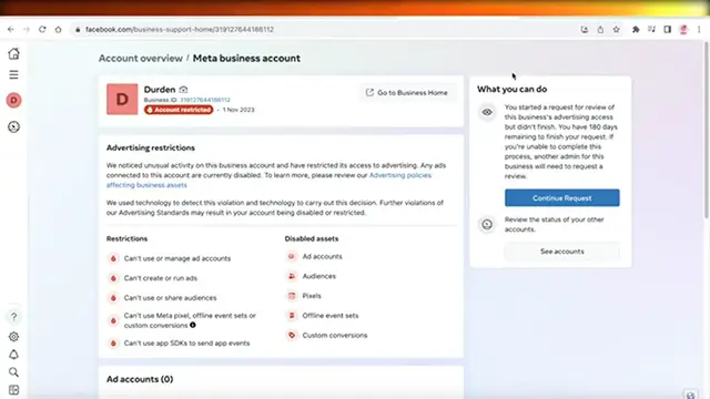 'Video thumbnail for How To Recover A Disabled Facebook Ad Account (2024)'