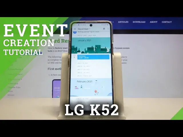 'Video thumbnail for How to Add Event – Calendar App on LG K52'