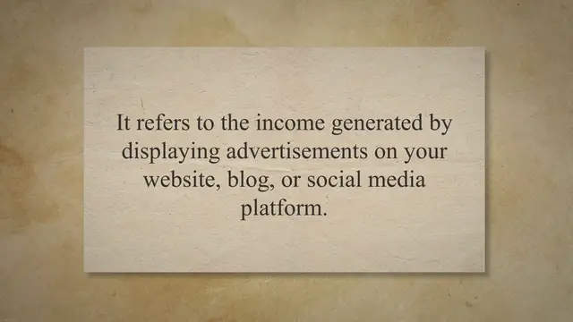 'Video thumbnail for The Ultimate Guide to Making Money from Ads: Tips and Strategies for Maximizing Your Advertising Revenue'