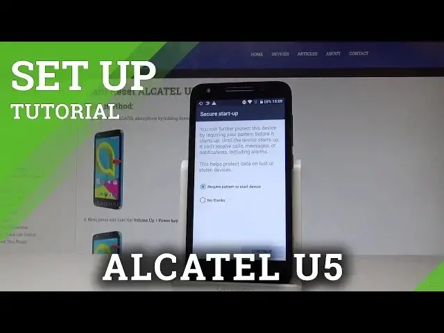 'Video thumbnail for How to Set Up Screen Lock on ALCATEL U5 - Pattern Protection |HardReset.Info'
