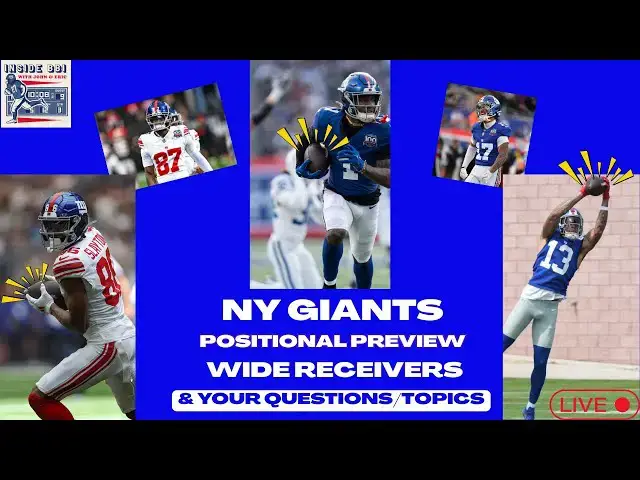'Video thumbnail for NY Giants Positional Preview Wide Receivers & Your Questions & Topics'