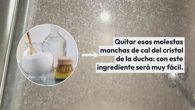 'Video thumbnail for Manchas de cal en el cristal de la ducha, este ingrediente hace que todo brille'