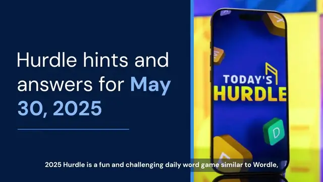 'Video thumbnail for Hurdle hints and answers for May 30, 2025'