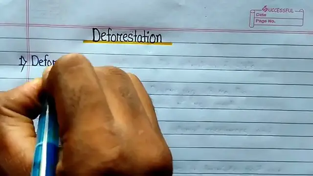 'Video thumbnail for 10 Lines Essay on Deforestation in English ⬆︎'