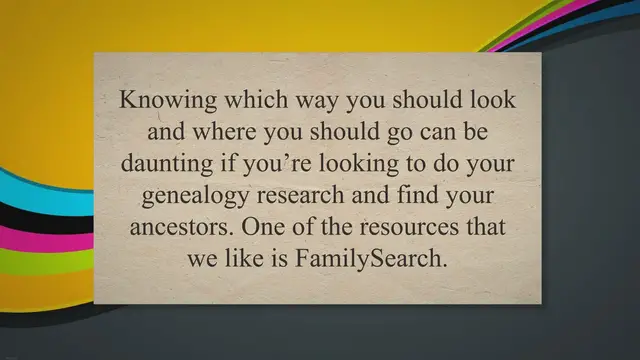 'Video thumbnail for How Reliable Is The Genealogy Website FamilySearch.org?'