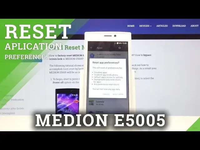 'Video thumbnail for How to Reset App Preferences in MEDION E5005 - Restore Default Setup'