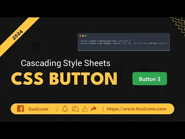 'Video thumbnail for Master CSS Buttons | Button 3 | Web Development | UI Design | Responsive Button | ITSolZone'