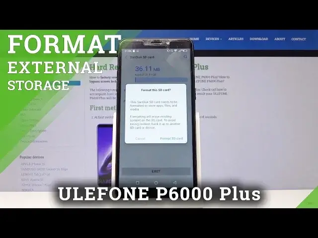 'Video thumbnail for How to Format SD Card in ULEFONE P6000 Plus - Fix External Storage'